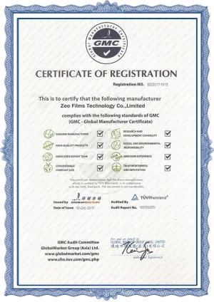 GMC-TUV Certificate